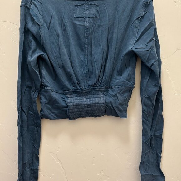 Free People We The Free Ivy Long Sleeve - Teal Sapphire NWT * - Picture 5 of 5